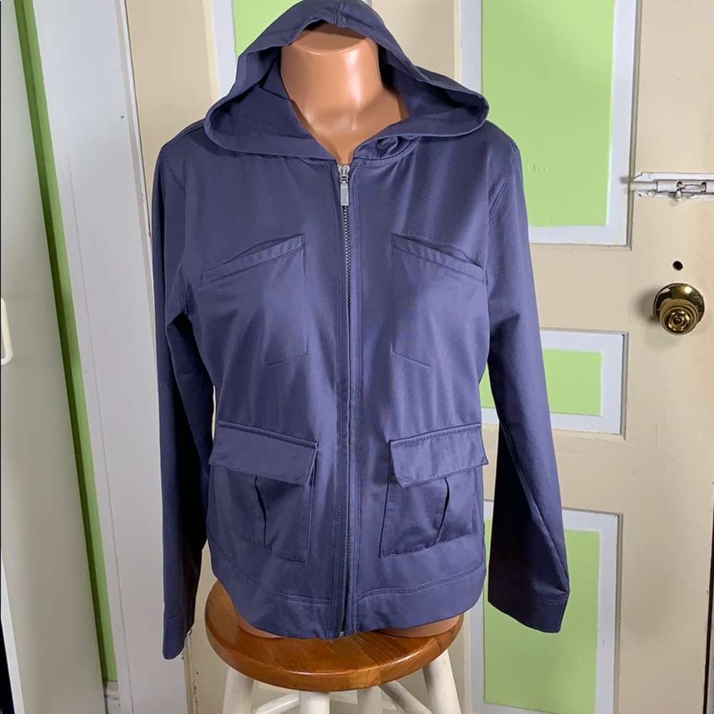 Lithic hoodie jacket lots of pockets XL smoke blue